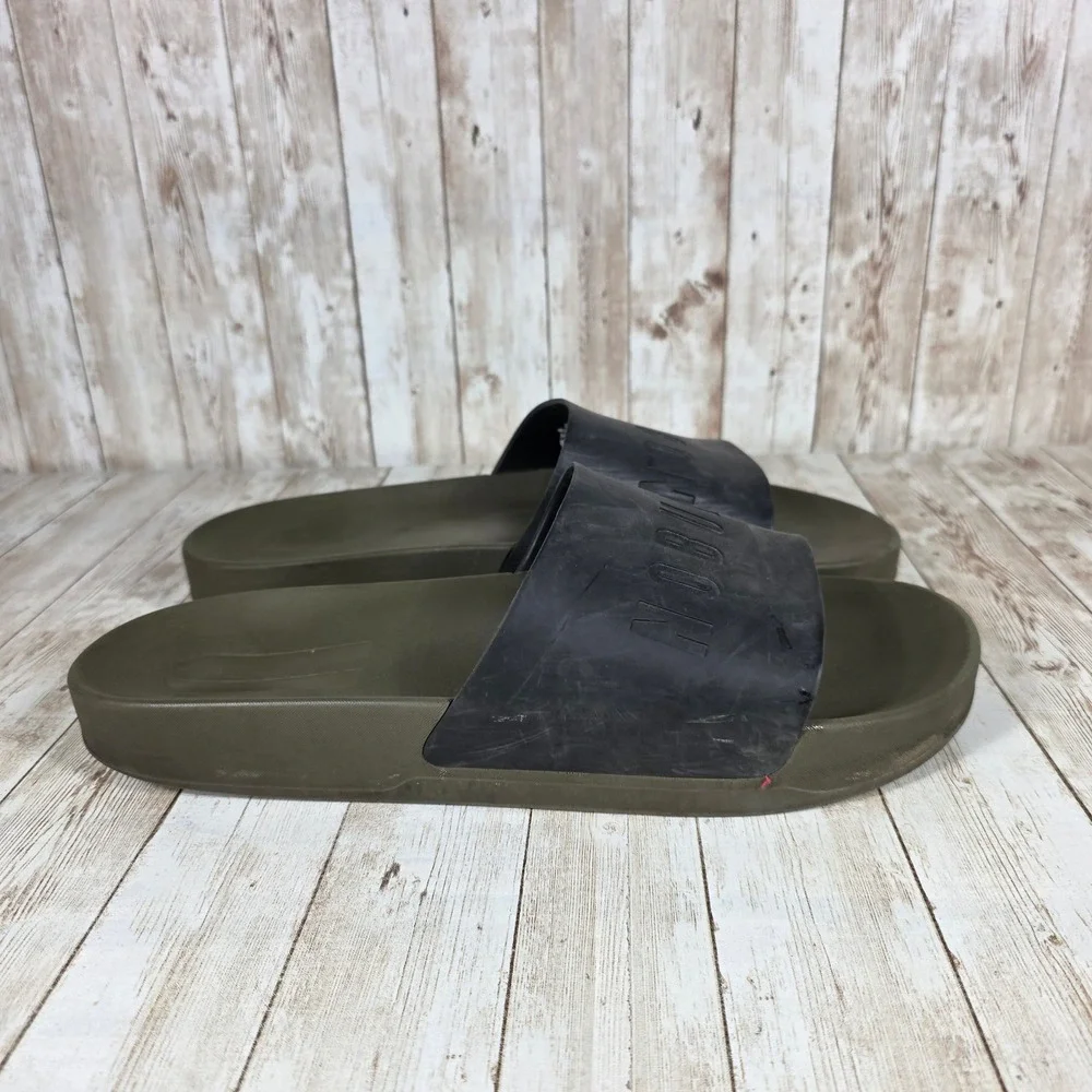 NOBULL Slides Olive Green Sandals‎ Comfort Slides Mens Size 14